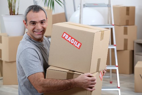 Man and van moving boxes in Finsbury Park with clear pricing
