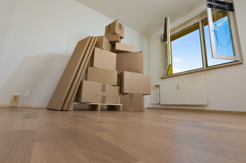 Local team handling furniture pick-up on a Finsbury Park street